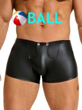Ball Vegan Leather Stretch Snap Shorts Large runs small 34-40" waist Gently worn